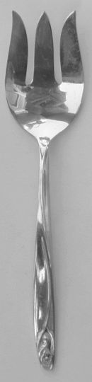 Anniversary Rose Silverplated  Cold Meat Fork