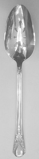 Avalon aka Cabin Silverplated Pierced Bowl Table Serving Spoon