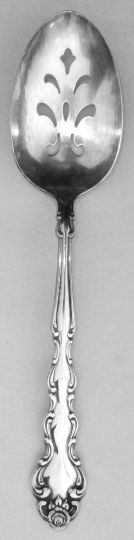 Beethoven Silverplated Pierced Table Serving Spoon