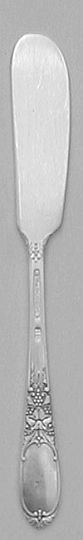 Burgundy Silverplated Indiv. Butter Knife