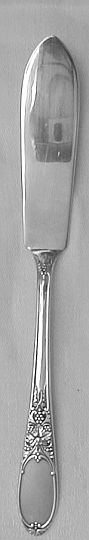 Burgundy Silverplated Master Butter Knife