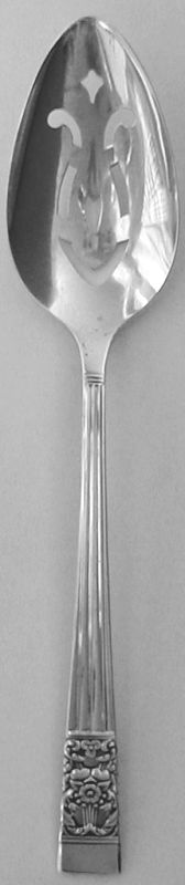 Coronation Silverplated Pierced Table Serving Spoon