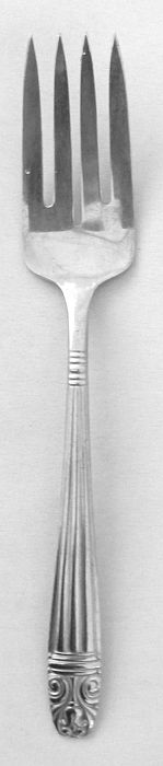 Danish Queen Silverplated Cold Meat Fork