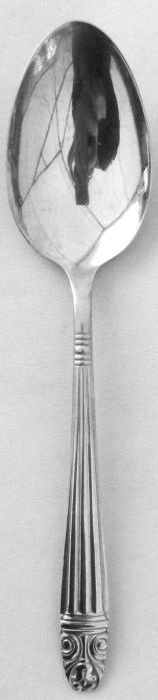 Danish Queen Silverplated Table Serving Spoon