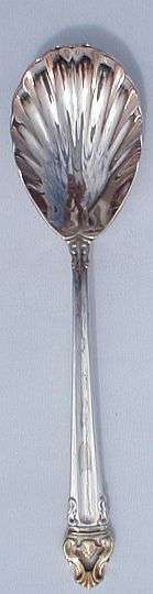 Emperor Golden Crown 1969 Silverplated Shell Sugar Spoon