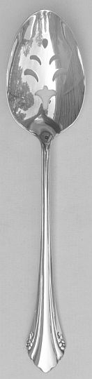 Enchantment 1985 Silverplated Pierced Table Serving Spoon