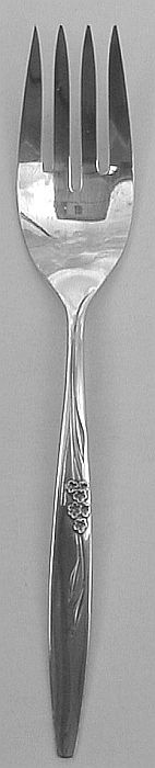 Enchantment aka Gentle Rose Silverplated Cold Meat Fork