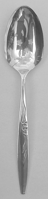 Enchantment aka Gentle Rose Silverplated Table Serving Spoon