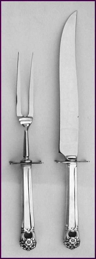 Eternally Yours Silverplated Steak Carving Set Large