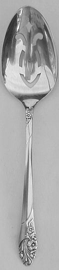 Evening Star Silverplated Pierced Table Serving Spoon