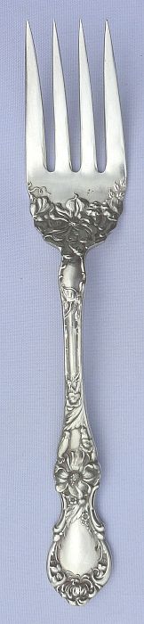 Floral 1902 Silverplated Cold Meat Fork