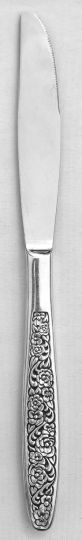 Floral Bouquet aka Silver Bouquet 1960 Silver Plate Modern Solid Handle Dinner Knife