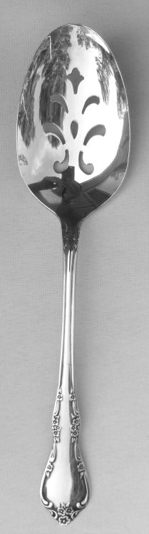 Fredericksburg Silverplated Pierced Table Serving Spoon