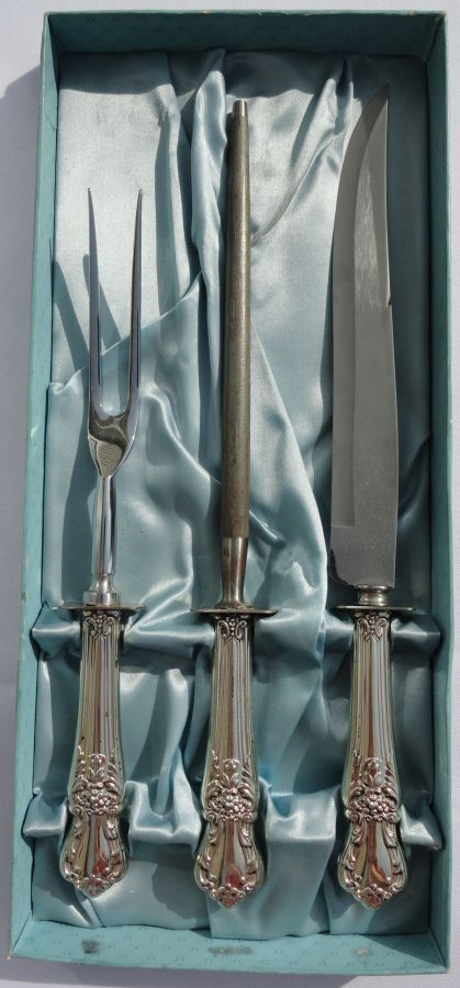Fritz Voos Baroque Style Steak Carving Knife Fork Sharpening Rod