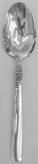 Gay Adventure Silverplated Pierced Table Serving Spoon, Oval