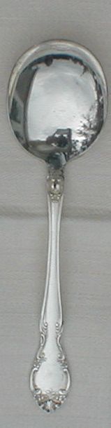 New Elegance Silverplated Round Cream Soup Spoon