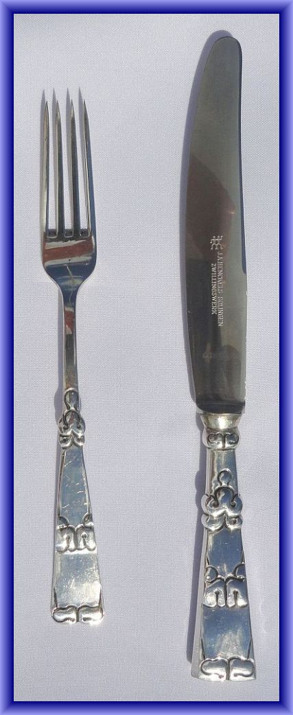 C. F. Heise and I. Holm, Henckels Zwillingswerk Table Knife and Fork