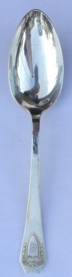 Heraldic Table Serving Spoon M W