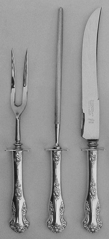 Holiday 1951 Silverplated 3 pcs Steak Carving Set