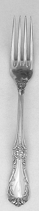 IC Burgundy Baroque Silverplated Dinner Place Fork