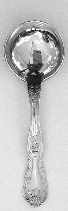 IC Burgundy Baroque Silverplated Sugar Spoon