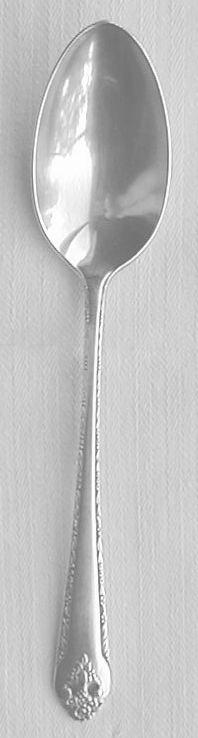 Lovely Lady Silverplated Table Serving Spoon