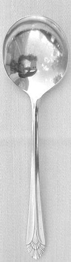 Manhattan Silver Plate Round Gumbo Soup Spoon 3