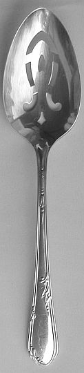 Meadowbrook aka Heather Silverplated Pierced Table Serving Spoon