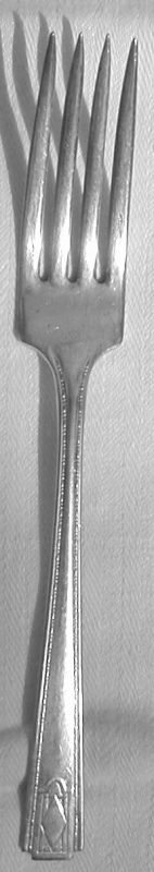 Monarch Plate Two Silverplated Dinner Fork