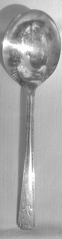 Monarch Plate Two Silverplated Gumbo Soup Spoon