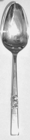 Morning Star Silverplated Table Serving Spoon, Oval