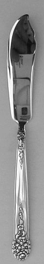 Moss Rose Silverplated Master Butter Knife