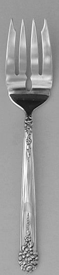 Moss Rose Silverplated Salad Fork