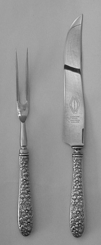Narcissus Silverplated 2 pcs Carving Set