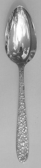 Narcissus Silverplated Table Serving Spoon