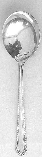 New Gadroon 1935 Silverplated Gumbo Soup Spoon