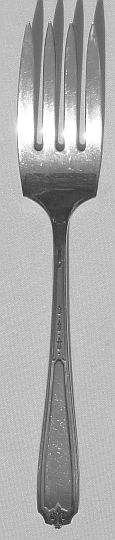 Nineteen Silverplated Cold Meat Fork