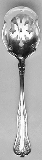 Queen EIizabeth Silverplated Sugar Sifter Bonbon Spoon