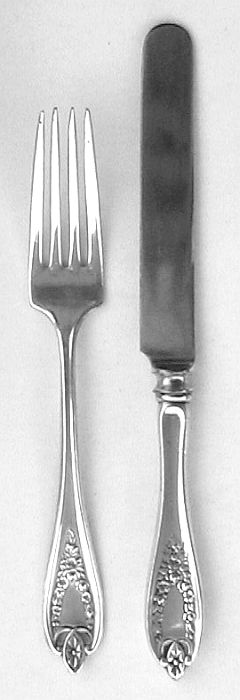 Old Colony Silverplated Knife Fork Youth Set