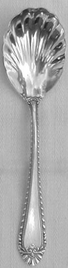 Old London Silverplated Shell Sugar Spoon
