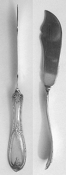 Corona Silverplated Master Butter Knife Twisted Handle
