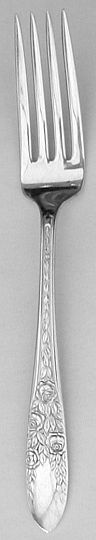 Rose and Leaf Silverplated Dinner Fork 2