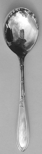 Rosemary Silverplated Gumbo Soup Spoon