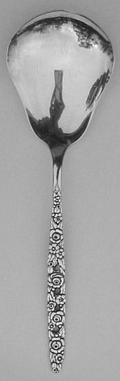 Silver Valentine Silverplated Large Casserole Spoon