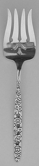 Silver Valentine Silverplated Cold Meat Fork
