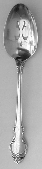 Silver Fashion Silverplated Pierced Table Serving Spoon