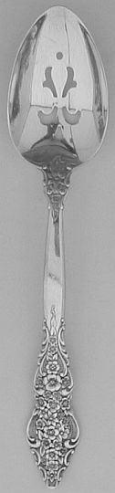 Silver Renaissance Pierced Table-Serving Spoon