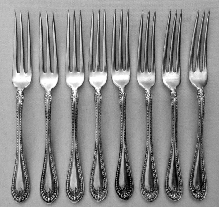 Stuart 1899 Silverplated Appetizer Fork Set