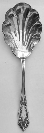 Tiger Lily Silverplated Casserole Berry Spoon