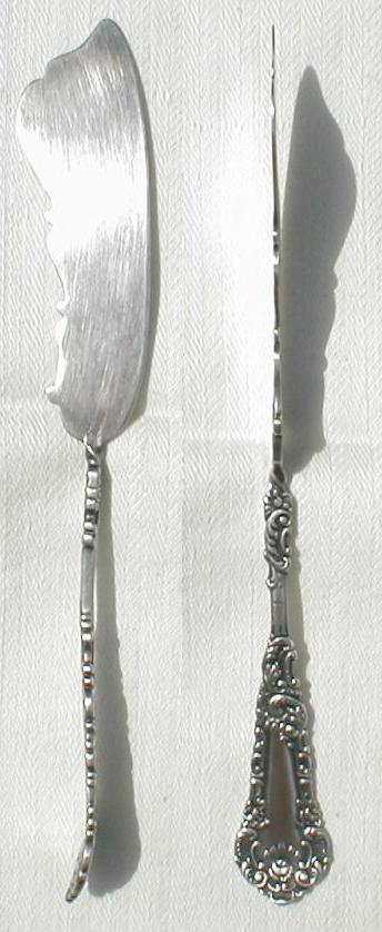 Yale I Silverplated L. Twisted Handle Master Butter Knife